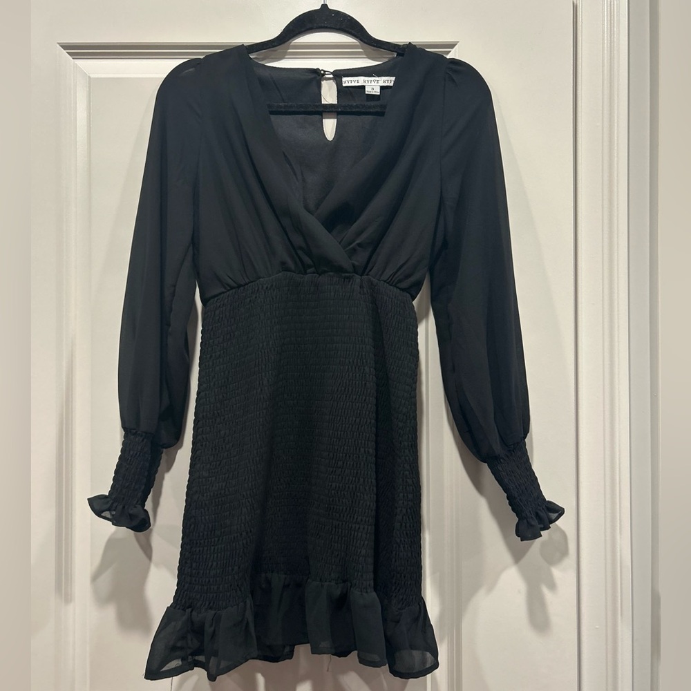 HYFVE Black Long Sleeve Dress